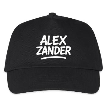 Alex Zander Handwriting Logo - Kids’ Baseball Cap - black - Front