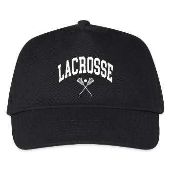 Lacrosse  - Kinder Basecap - Schwarz - Vorne