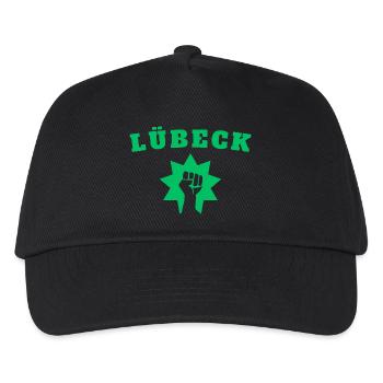Lübeck - Kinder Basecap - Schwarz - Vorne