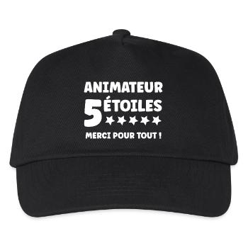 5-Star Host - Kids’ Baseball Cap - black - Front