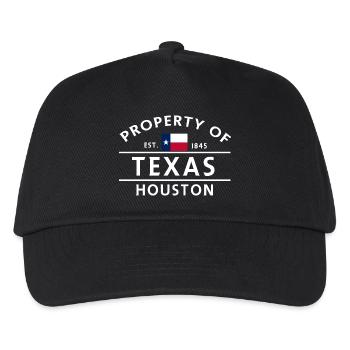 Propriété du Texas Houston Vintage Logo - Casquette de baseball Enfant - noir - Devant
