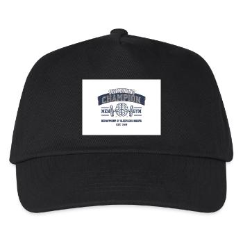 Blague de Sur-Thinking Champion Fitness - Casquette de baseball Enfant - noir - Devant