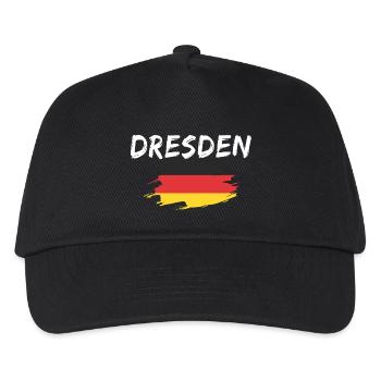 Dresde Drapeau allemand - Casquette de baseball Enfant - noir - Devant