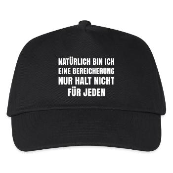 Of course I'm an enrichment, just not for - Kids’ Baseball Cap - black - Front