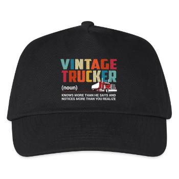 Truck Driver - Kids’ Baseball Cap - black - Front