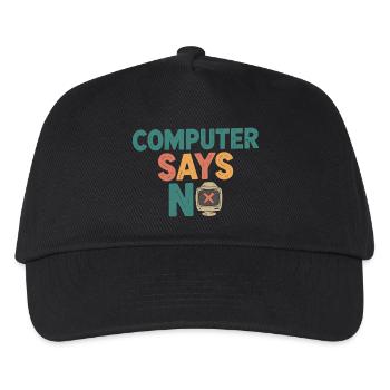 Rétro Computer dit non - Casquette de baseball Enfant - noir - Devant