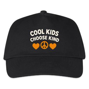 Anti-mobbing-freundlichkeit, Stehen Sie - Kinder Basecap - Schwarz - Vorne