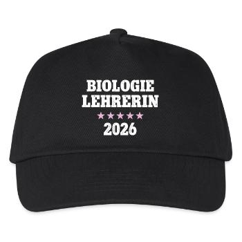 Biologie Lehrerin 2026 Beruf Biolehrerin Bio  - Kinder Basecap - Schwarz - Vorne