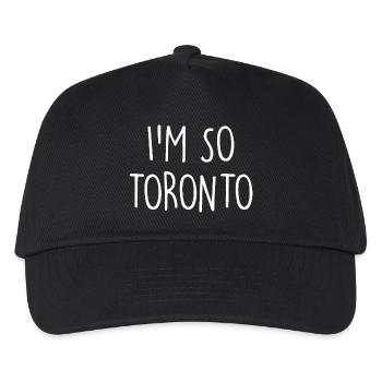Toronto Canada Kanada - Kinder Basecap - Schwarz - Vorne
