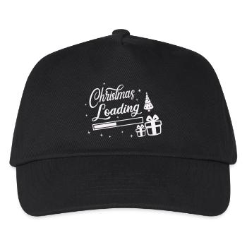 Christmas Loading - Kinder Basecap - Schwarz - Vorne