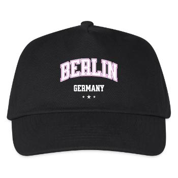 Berlin Pink Varsity Germany - Kids’ Baseball Cap - black - Front