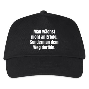 Path to Success – Quote Typo - Kids’ Baseball Cap - black - Front