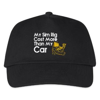Sim Rig Cost More Than My Car - Kids’ Baseball Cap - black - Front