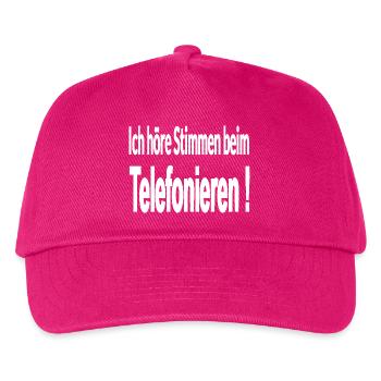 téléphone - Casquette de baseball Enfant - fuchsia - Devant