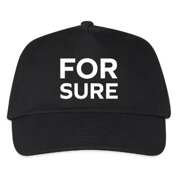 Sicher - Kinder Basecap - Schwarz - Vorne