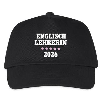 English Teacher 2026 Teacher Training Programme English Teacher - Kids’ Baseball Cap - black - Front