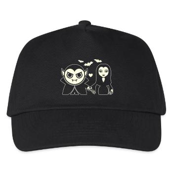 Vampir und Nachtvampir - Kinder Basecap - Schwarz - Vorne