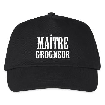 Grumpy Humor Complainer Master Grunt - Kids’ Baseball Cap - black - Front