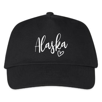 Alaska Heart Women's Love Alaska - Kinder Basecap - Schwarz - Vorne