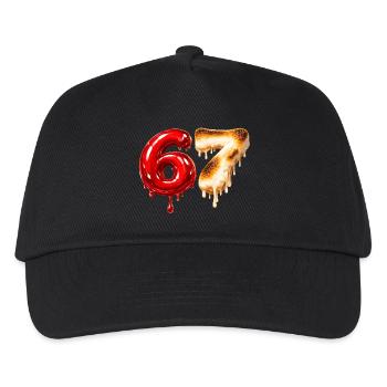 67 - 6 7 - Six Seven Meme - Kids’ Baseball Cap - black - Front