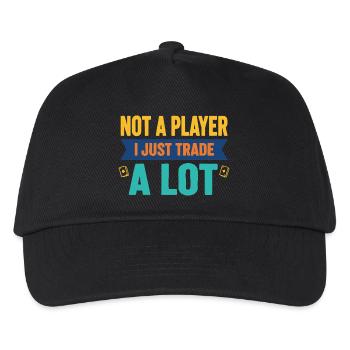 Je ne suis pas un joueur, j’échange juste beaucoup de cartes à collectionner - Casquette de baseball Enfant - noir - Devant