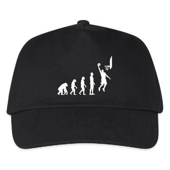 Basketball Dunk Evolution Motif - Kids’ Baseball Cap - black - Front