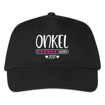 Uncle 2027 loading with hearts loading bar - Kids’ Baseball Cap - black - Front