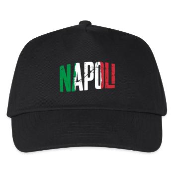 Napoli Italien Neapel - Kinder Basecap - Schwarz - Vorne
