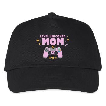 Level unlocked: Mom - Kids’ Baseball Cap - black - Front