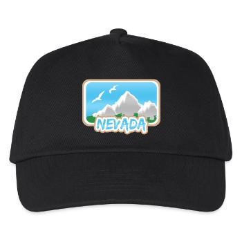 Berg Nevada - Kinder Basecap - Schwarz - Vorne