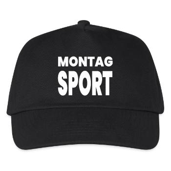 Sport - Kinder Basecap - Schwarz - Vorne
