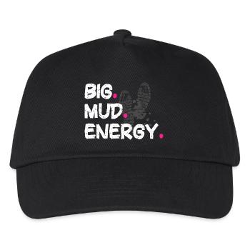 Big mud energy Schlammlauf Mud Run Muddy Race - Kids’ Baseball Cap - black - Front