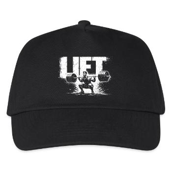 Lift Shirt Gym Workout Weightlifting Gift - Kinder Basecap - Schwarz - Vorne