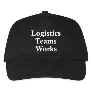 Logistikteam Zusammenarbeit Kraft der Ordnung - Kinder Basecap - Schwarz - Vorne