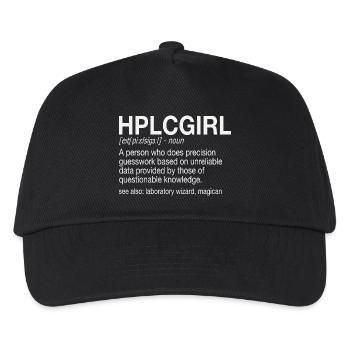 Chromatographie liquide haute performance HPLC Girl - Casquette de baseball Enfant - noir - Devant
