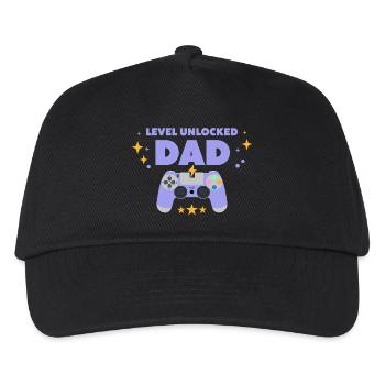 Level unlocked: Dad - Kids’ Baseball Cap - black - Front
