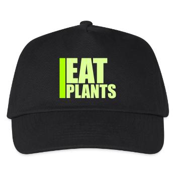 Sigle végétarien végan drôle de Eat Plants - Casquette de baseball Enfant - noir - Devant
