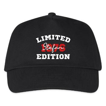 Geburtstag T-Shirt Stefan 50 Jahre - Kinder Basecap - Schwarz - Vorne
