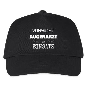 Augenarzt als Beruf - Kinder Basecap - Schwarz - Vorne