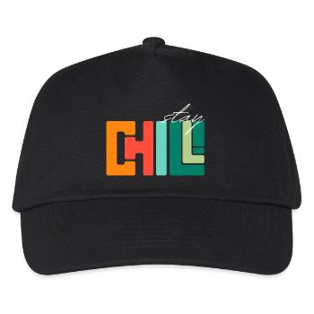 Restez au frais - Casquette de baseball Enfant - noir - Devant