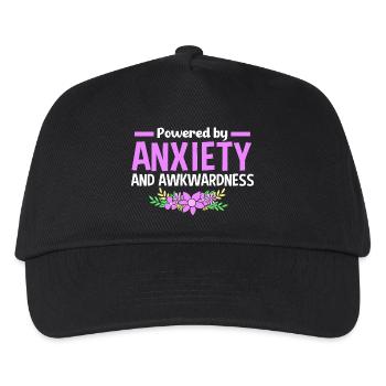 Anxiété Anxieuse Anxieuse Introvertie effrayée - Casquette de baseball Enfant - noir - Devant