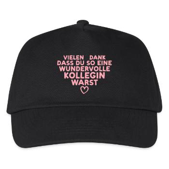 Beste Kollegin Abschied Jobwechsel Rente - Kinder Basecap - Schwarz - Vorne
