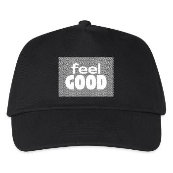Feel Good / Sad Typography Art - Kids’ Baseball Cap - black - Front