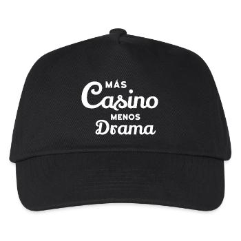 Mas Casino - Menos Drama - Cuban Salsa  - Kinder Basecap - Schwarz - Vorne