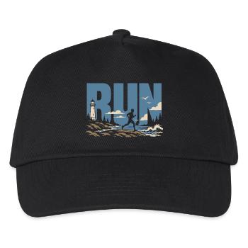Trailrunning - Kinder Basecap - Schwarz - Vorne