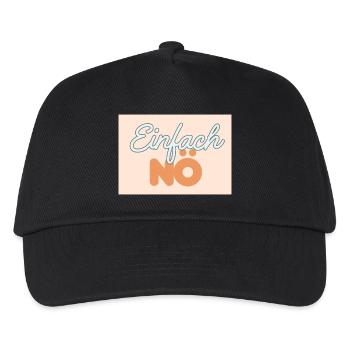 Juste non - Casquette de baseball Enfant - noir - Devant