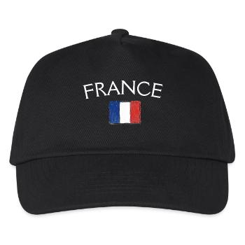 France Flag Vintage  - Casquette de baseball Enfant - noir - Devant