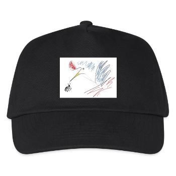 Regarde juste là ! - Casquette de baseball Enfant - noir - Devant