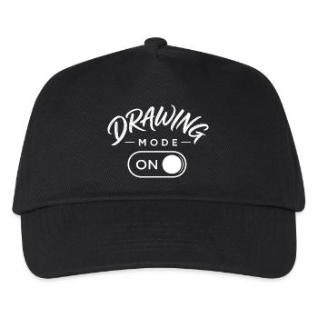 Drawing Mode On Funny Sketcher Artist Illustrator - Kids’ Baseball Cap - black - Front
