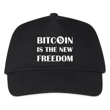 Bitcoin ist die neue Freiheit - Kinder Basecap - Schwarz - Vorne